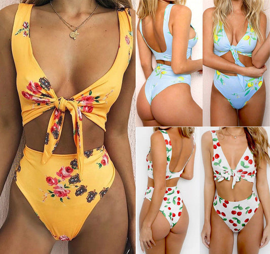 Bikini knotted swimsuit Cute Beachwear