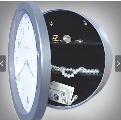 Clock safe jewelry safe storage clock