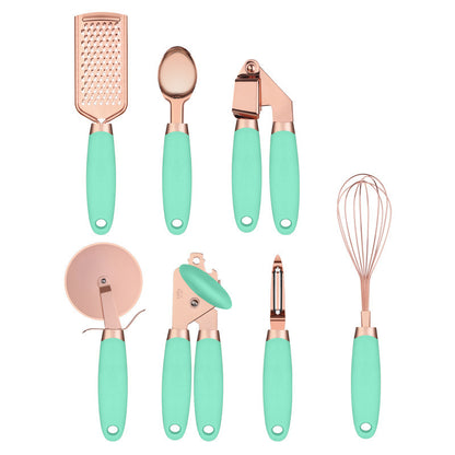 Kitchen Household Peeler Gadget Copper Plating 7 Piece Set