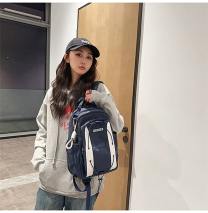 Campus Style Minimalist And Versatile Drawstring Backpack
