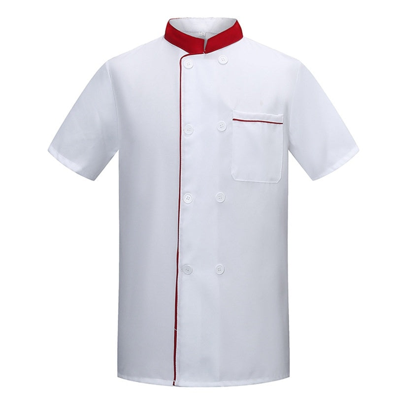 Summer Men's Chef Clothes Short Sleeve