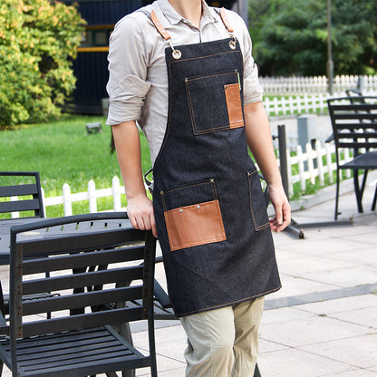 Fashionable Men's Wear-resistant Work Clothes Overalls Aprons