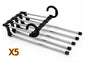 5 In 1 Wardrobe Hanger Multi-functional Clothes Hangers Stainless Steel Magic Wardrobe Clothing Hangers For Clothes Rack