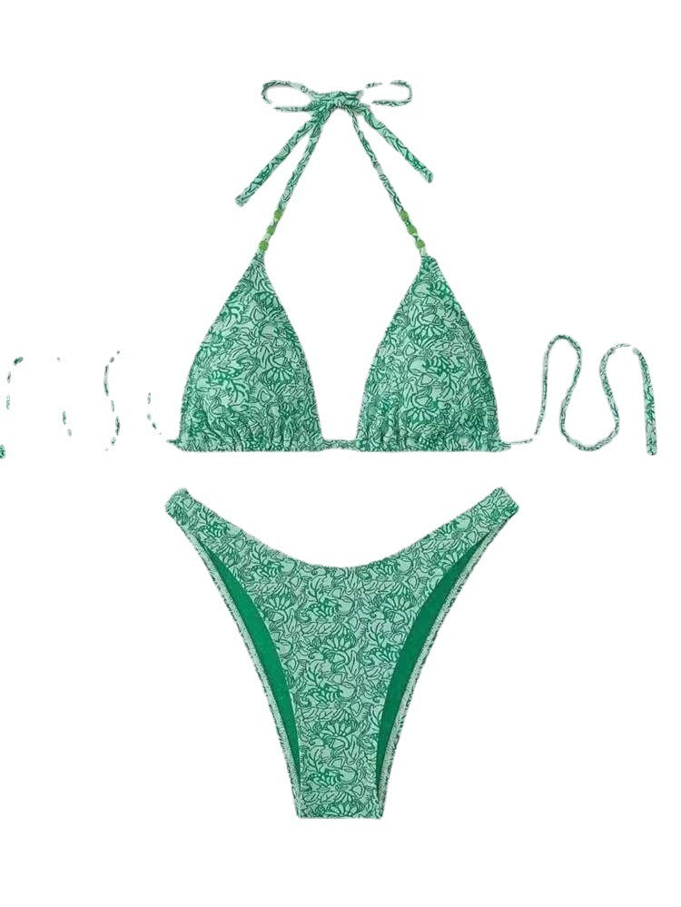 European And American Bikini Lanyard Halter For Women