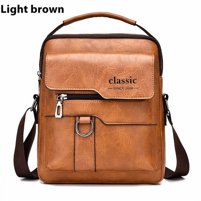 Men's Messenger Bag One Shoulder Retro Business Backpack