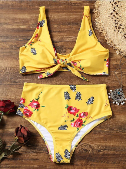Bikini knotted swimsuit Cute Beachwear