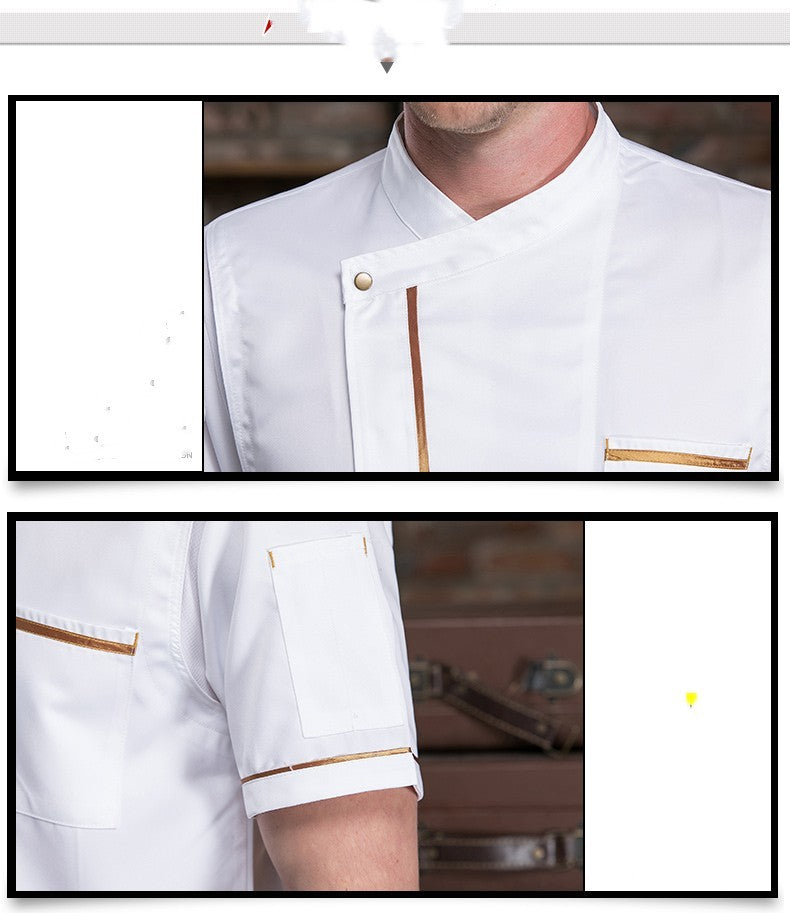 Ice Silk Cotton Smooth Chef Work Clothes