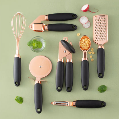 Kitchen Household Peeler Gadget Copper Plating 7 Piece Set