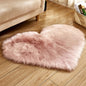 Plush Heart Shaped Carpet Non-Slip Fluffy Rug Floor Carpets For Living Room Home Decor