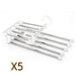 5 In 1 Wardrobe Hanger Multi-functional Clothes Hangers Stainless Steel Magic Wardrobe Clothing Hangers For Clothes Rack