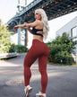 Yoga Pants with  Pockets Fitness Sports Elastic Skinny Pants