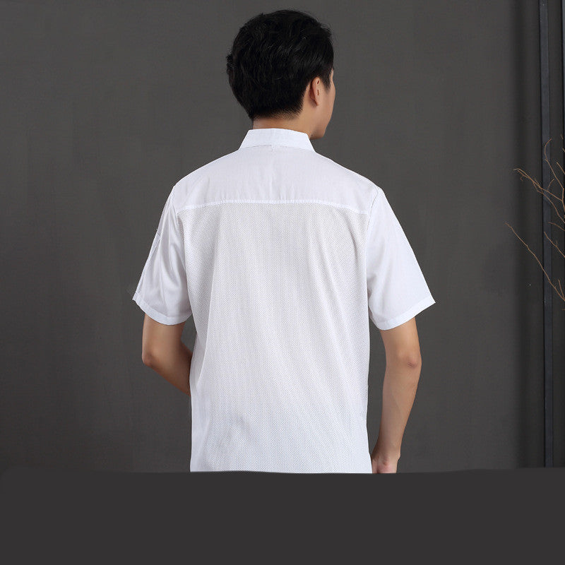 Chef Clothing Short-sleeved Summer Breathable Mesh