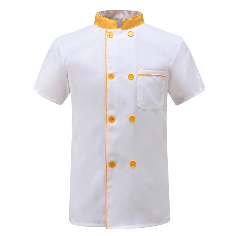 Summer Men's Chef Clothes Short Sleeve