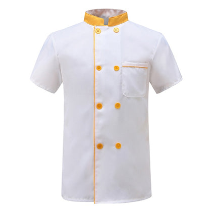 Summer Men's Chef Clothes Short Sleeve