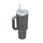 40 Oz Tumbler With Handle Straw Insulated, Stainless Steel Spill Proof Vacuum Coffee Cup Tumbler With Lid Tapered Mug Gifts Suitable For Car Gym Office Travel