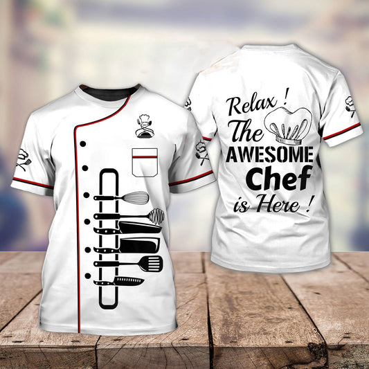 Men's Chef Role Play Printed T-shirt