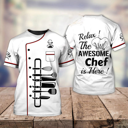 Men's Chef Role Play Printed T-shirt