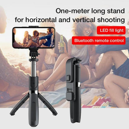 Compatible with Apple, Bluetooth Selfie Stick Mobile Remote Control Tripod