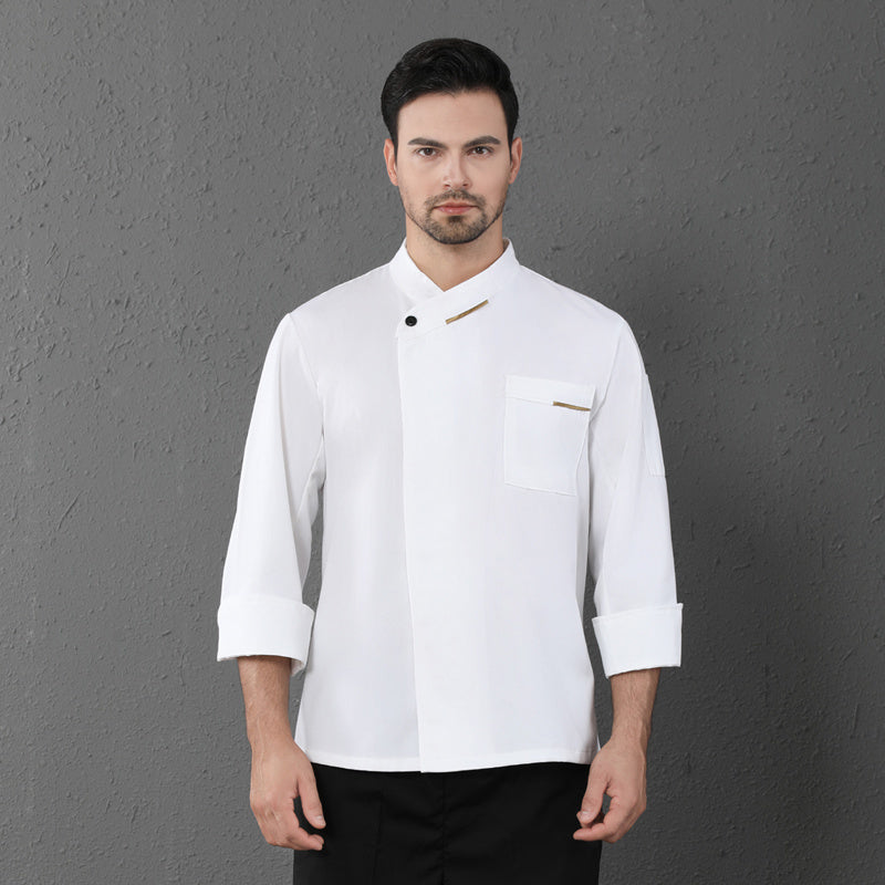 Chef Clothes Long Sleeved Catering Kitchen Coverall