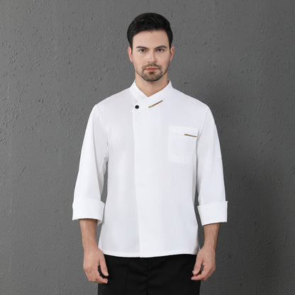 Chef Clothes Long Sleeved Catering Kitchen Coverall