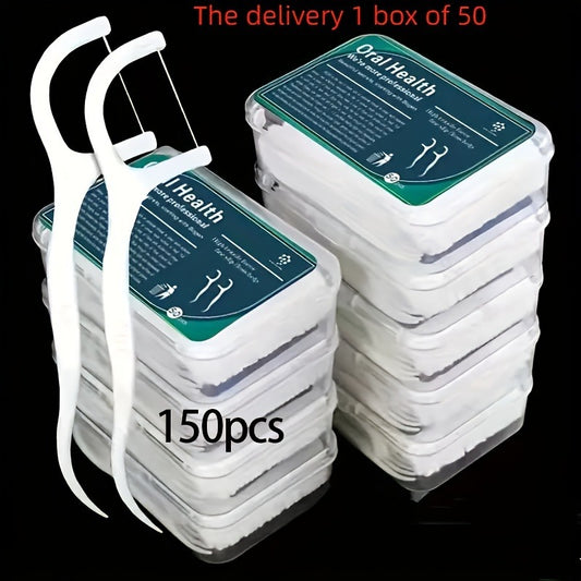 150 Dental Floss Cleans The Residue Between The Teeth And Prevents Oral Problems. It Is Suitable For Use At Home, In The Office, And When Going Out, And Can Be Used By Both Adults And Children