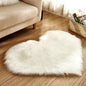 Plush Heart Shaped Carpet Non-Slip Fluffy Rug Floor Carpets For Living Room Home Decor