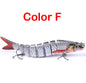 Pike Fishing Lures Artificial Multi Jointed Sections Hard Bait Trolling Pike Carp Fishing Tools