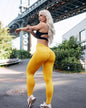 Yoga Pants with  Pockets Fitness Sports Elastic Skinny Pants