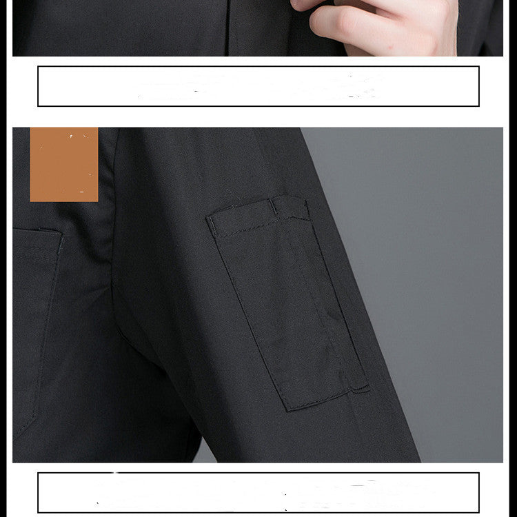 Breathable Hotel Kitchen Middle Sleeve Chef Suit