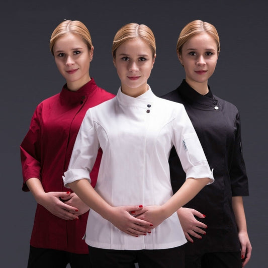 Costume For Female Chef In Hotel Kitchen Chef Uniform