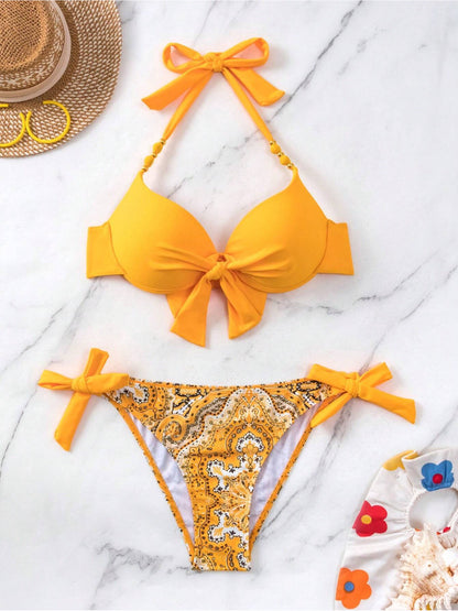Ladies New Printing Quality Bikini Swimsuit