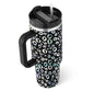 40 Oz Tumbler With Handle Straw Insulated, Stainless Steel Spill Proof Vacuum Coffee Cup Tumbler With Lid Tapered Mug Gifts Suitable For Car Gym Office Travel