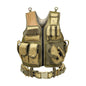 Equipped with tactical vest
