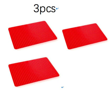 Non-Stick Silicone Pyramid Cooking Baking Mat With Grid Versatile Heat-Resistant Mat Kitchen Tools Kitchen Gadgets