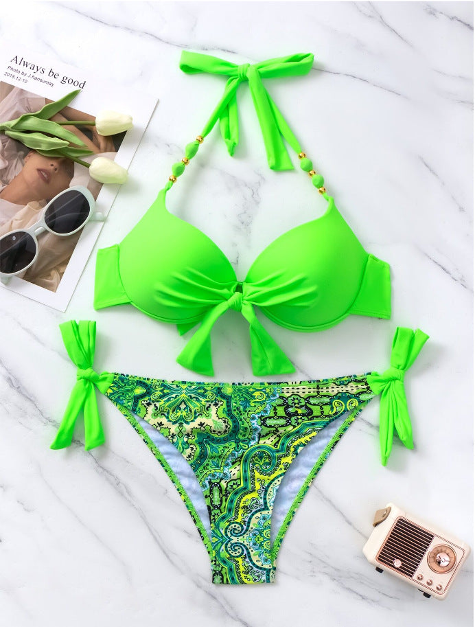 Ladies New Printing Quality Bikini Swimsuit