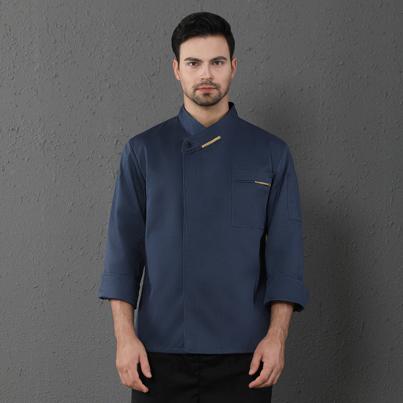 Chef Clothes Long Sleeved Catering Kitchen Coverall