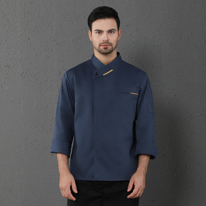 Chef Clothes Long Sleeved Catering Kitchen Coverall