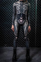 Digital Printing Halloween Cosplay Cosplay Clothes Unisex Wear Tight Long Sleeve Jumpsuit