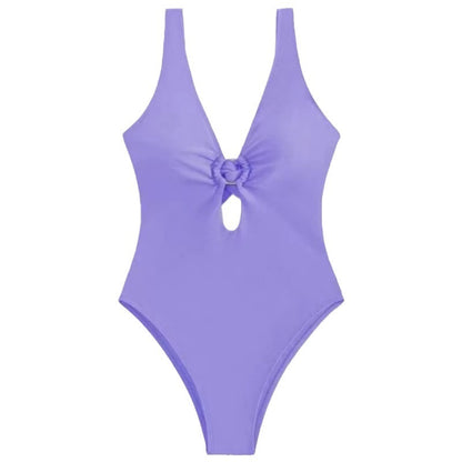 Solid Color Bikini Swimsuit Beach Apparel