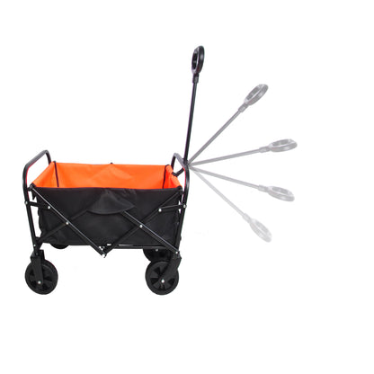 Mini Folding Wagon Garden Cart Shopping Cart Outdoor Camper Wagon Tools