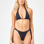 Fashion Personalized Women's Solid Color Split Swimsuit