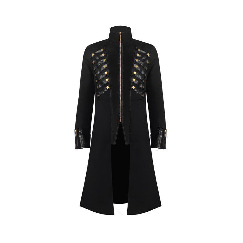 Medieval Gothic Mid-length Coat Cosplay Clothing