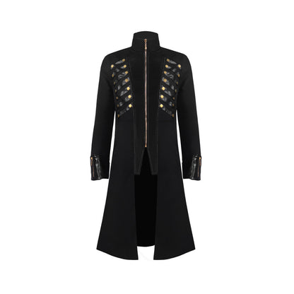 Medieval Gothic Mid-length Coat Cosplay Clothing