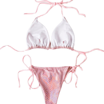 Swimsuit Sexy Tight Solid Color Bikini