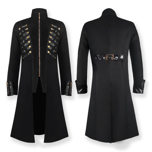 Medieval Gothic Mid-length Coat Cosplay Clothing