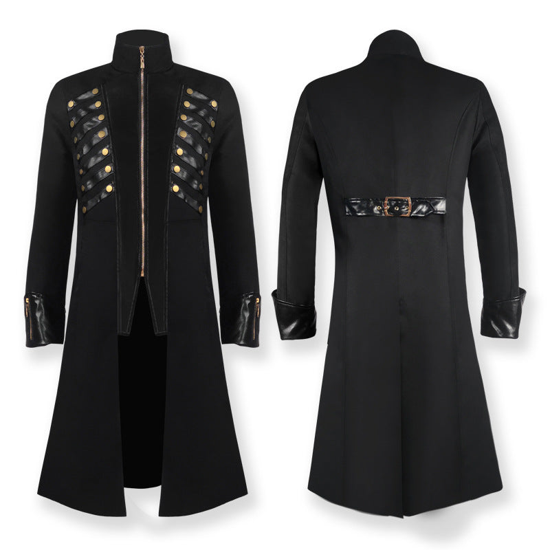 Medieval Gothic Mid-length Coat Cosplay Clothing
