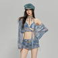 Split Bikini Four-piece Suit Slimming Hot Spring Vacation