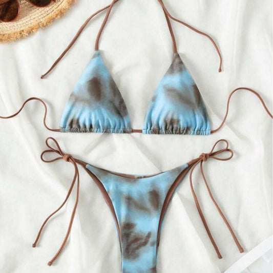 Women's Two-piece Swimsuit Sexy Lacing Three-point Bikini