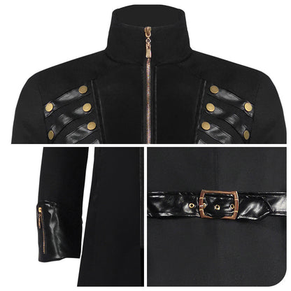 Medieval Gothic Mid-length Coat Cosplay Clothing