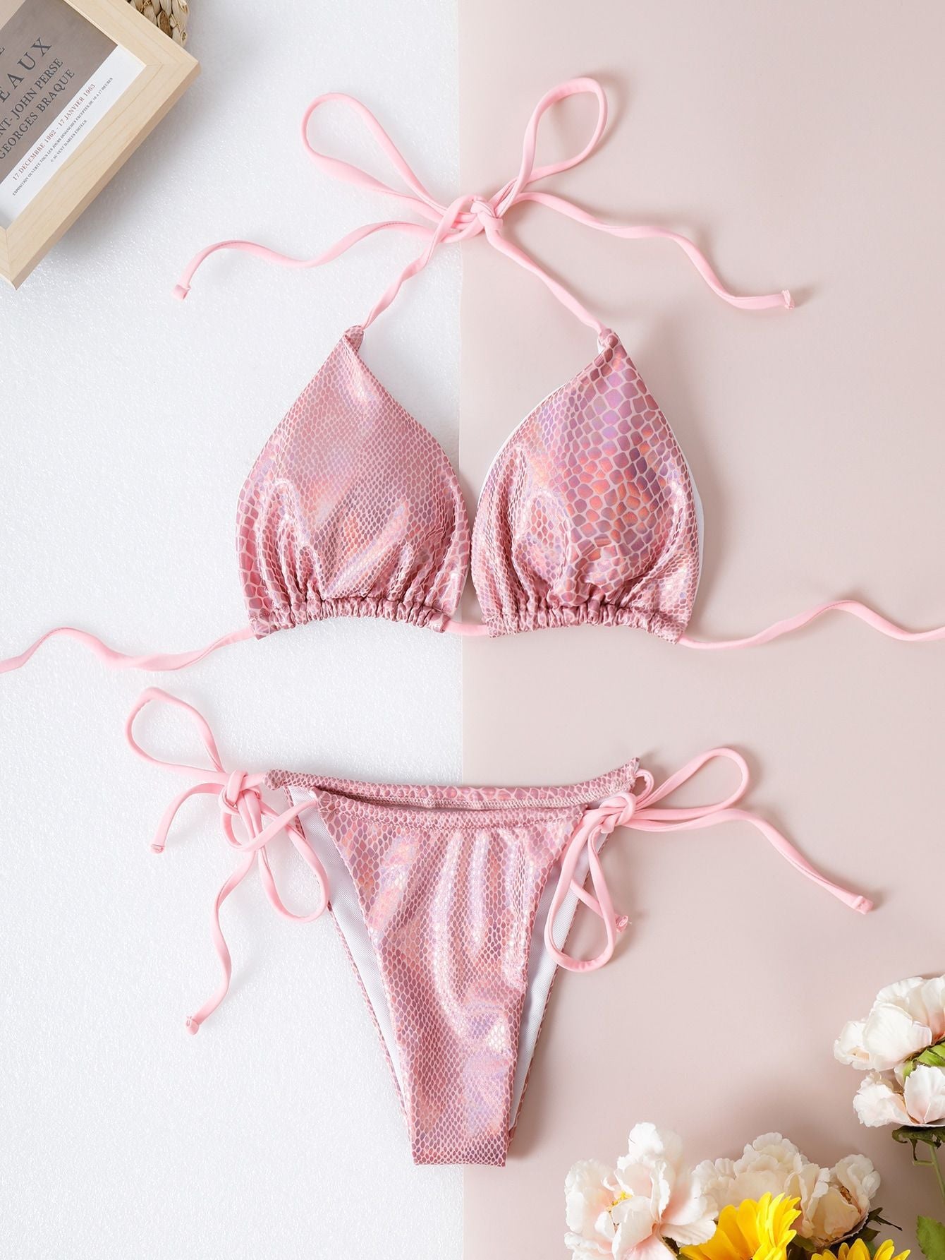 Swimsuit Sexy Tight Solid Color Bikini